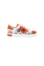 Load image into Gallery viewer, Orange-Floral S154 Sneaker
